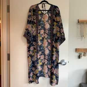 Sheer Floral Duster